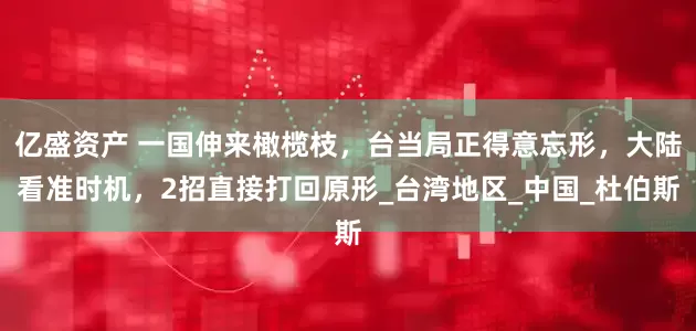亿盛资产 一国伸来橄榄枝，台当局正得意忘形，大陆看准时机，2招直接打回原形_台湾地区_中国_杜伯斯